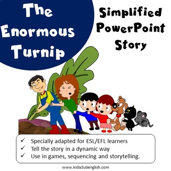 Preview of The Enormous Turnip - Simplified Story Powerpoint