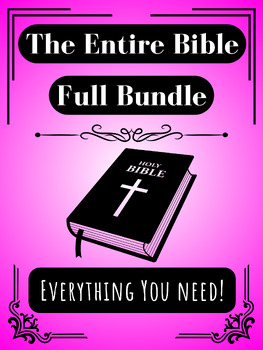 Preview of The Entire Bible Bundle (Full Course) (Bonus Products Included!)