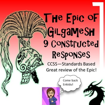 Preview of The Epic of Gilgamesh Writing Prompts  CCSS digital resource