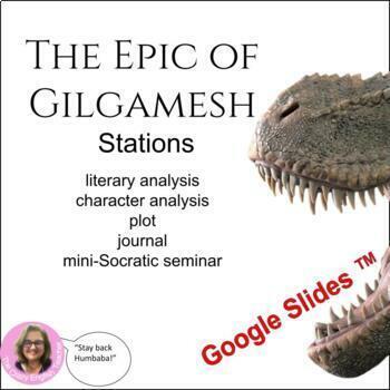 Preview of The Epic of Gilgamesh Study Literacy Stations Common Core