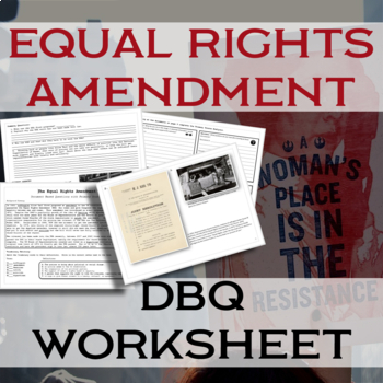 Preview of The Equal Rights Amendment - Document Based Questions