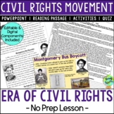 The Era of Civil Rights in the US Lesson - Reading Compreh