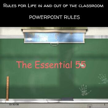 Preview of The Essential 55 Rules Power Point