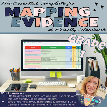 Preview of The Essential Template for Mapping Evidence for Priority Standards **GRADE 1**