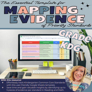 Preview of The Essential Template for Mapping Evidence for Priority Standards **GRADE K**