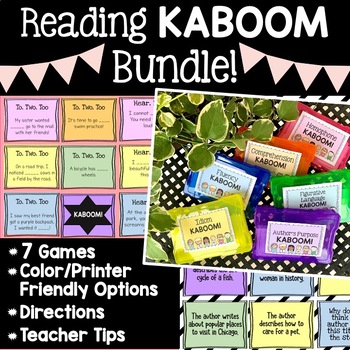 Preview of Reading KABOOM Bundle - Distance Learning