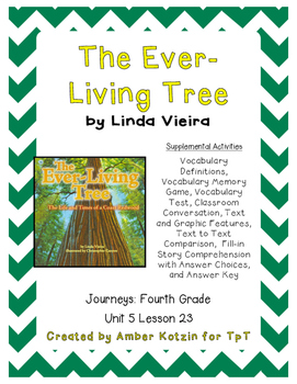 Preview of The Ever-Living Tree Activities 4th Grade Journeys Unit 5, Lesson 23