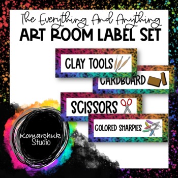 Classroom Art Supply Labels (Blank Template Included) – Art with Mrs. Nguyen