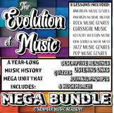 The Evolution of Music: YEAR-LONG MUSIC HISTORY MEGA BUNDL