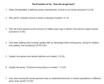 Preview of The Evolution of Us: How did we get here?