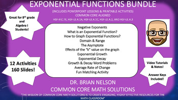 Preview of The Exponential Functions Bundle (12 Activities!)