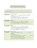 Expository Essay: Graphic Organizer & Cloze Notes