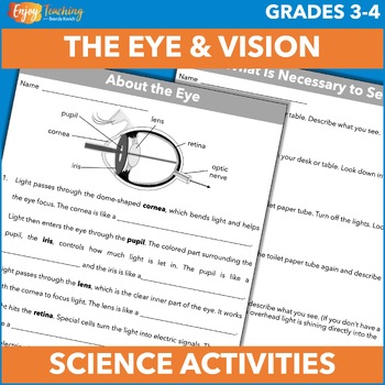 Preview of The Eye, Light, and Vision | NGSS 4-PS4-2