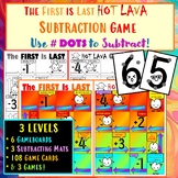 The FIRST is LAST Hot LAVA Game - Subtraction Using DOT Co
