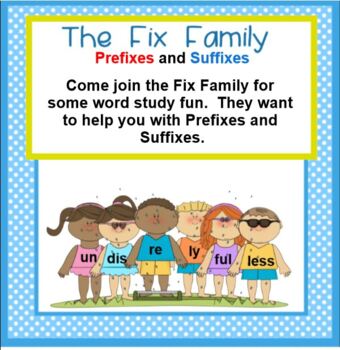 Preview of The FIX Family of Prefixes and Suffixes SMARTBOARD