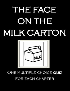 Preview of The Face on the Milk Carton: Test and Quizzes