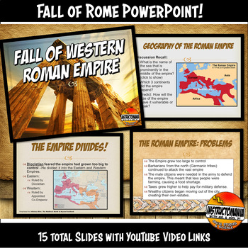 The Fall of Roman Empire Powerpoint | TPT