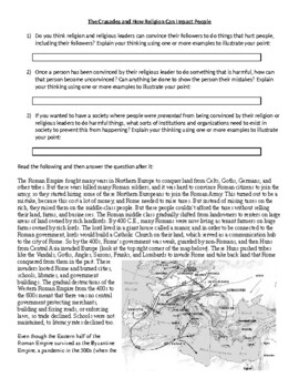 critical thinking activity the rise and fall of the byzantine empire