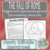 The Fall of Rome Different Opinions from Secondary Sources