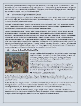 critical thinking activity the rise and fall of the byzantine empire