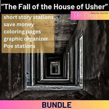Preview of The Fall of the House of Usher Short Story Bundle of Lessons