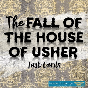 Preview of The Fall of the House of Usher Task Cards Critical Thinking