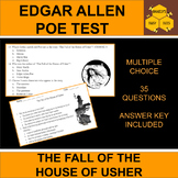 The Fall of the House of Usher Test Quiz Edgar Allen Poe