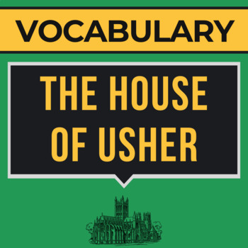 Preview of The Fall of the House of Usher Vocabulary Quizzes, Templates, and Context Clues