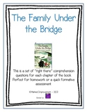 The Family Under the Bridge Comprehension Questions