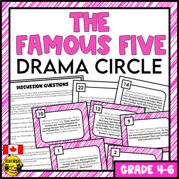 Preview of Famous Five Drama Circle | Valiant Five | Canadian Women's History