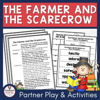 Preview of Fall Partner Play, Scarecrow Themed Activity, Fluency Practice