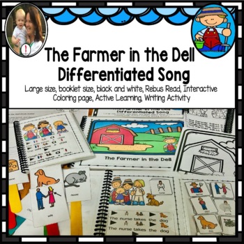Preview of The Farmer in the Dell  Circle Time Interactive Song