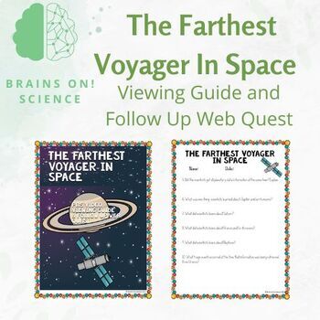 Preview of The Farthest Voyager In Space PBS Video Viewing Guide and Follow Up Web Quest