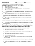 The Fault in Our Stars written response exam - unit test or final