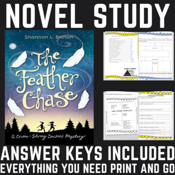 Preview of The Feather Chase Shannon Brown Novel Study Curriculum Lessons - Answer Keys