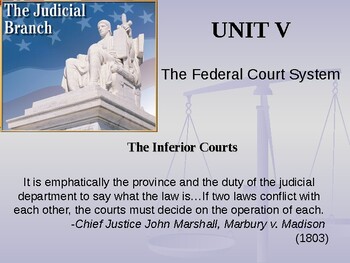 The Federal Court System: The Inferior Courts by Chuck Olynyk s O Zone