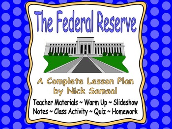Preview of The Federal Reserve - Lesson Plan and Activities