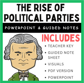 Preview of The Rise of Political Parties: PowerPoint & Guided Notes