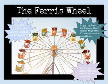 Preview of The Ferris Wheel: Adapted Text & Comprehension Tasks for Special Education