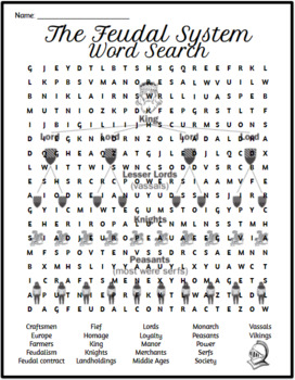 Feudal System Crossword - WordMint