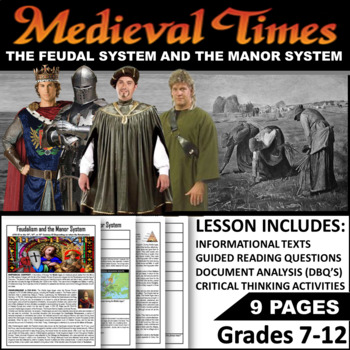 Preview of The Feudal System and the Manor System During the Middle Ages