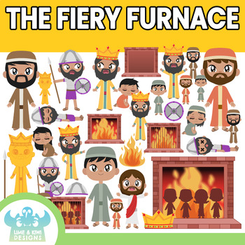 Preview of The Fiery Furnace Clipart (Lime and Kiwi Designs)