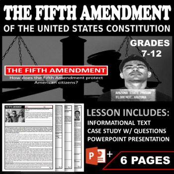 Preview of The Fifth Amendment | Due Process and Rights of the Accused
