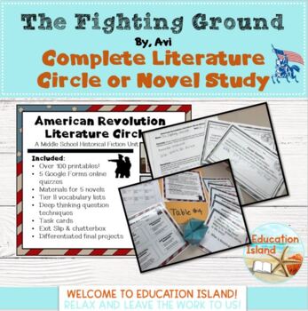 Preview of The Fighting Ground by, Avi - Individual or literature circle novel study