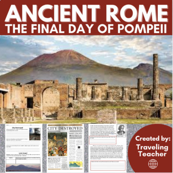 Preview of The Final Day of Pompeii: Ancient Rome: Reading Passages, Comprehension Activity