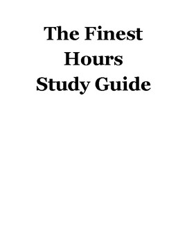 Preview of The Finest Hours Study Guide