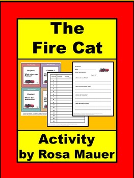 Preview of The Fire Cat Reading Comprehension Book Literacy Activities