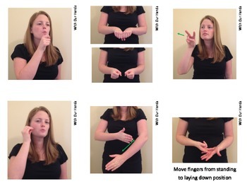 Preview of The First 48 Verbs / Action (ASL) Sign Language Vocab Cards for Beginners