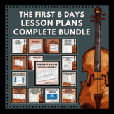 The First 8 Days Lesson Plans COMPLETE Bundle
