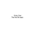 The 1st 90 Days entry plan for admins. Editable&fillable c